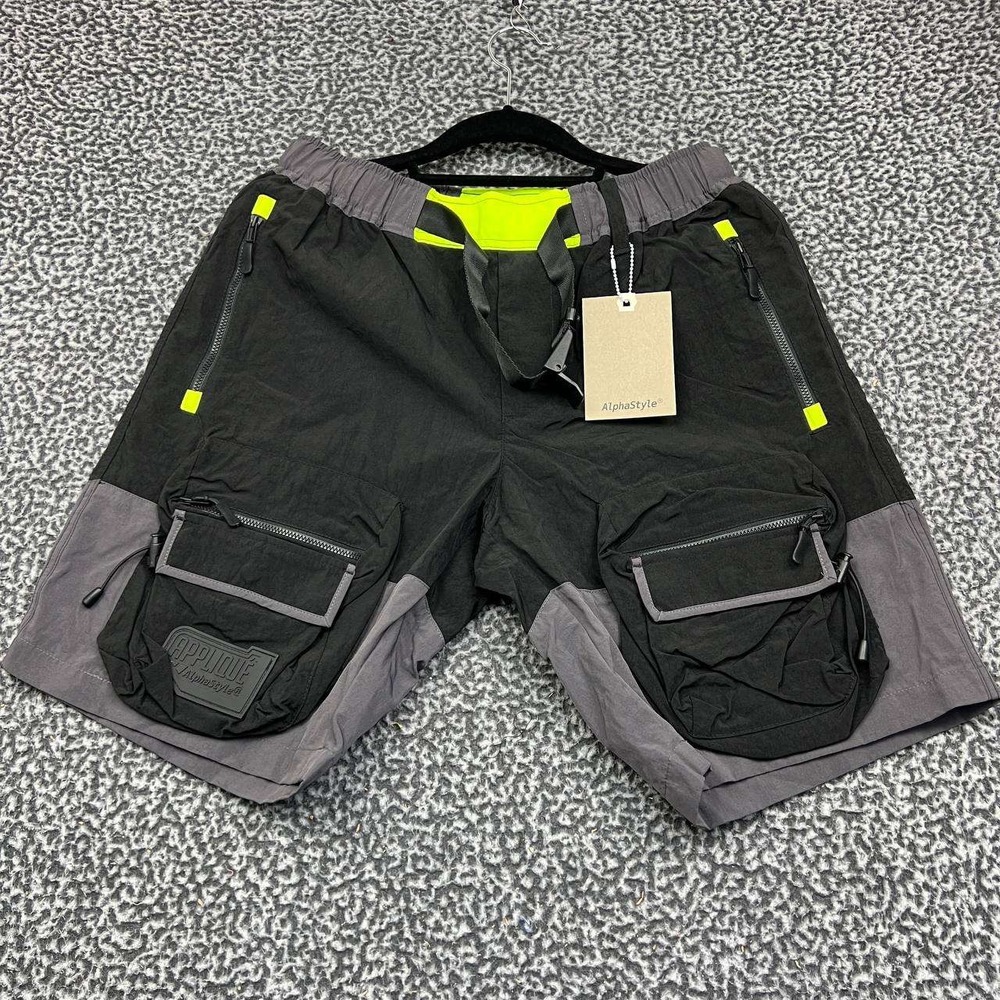 AlphaStyle‎ Mervin Hiking Shorts Men Medium Black Outdoor Pockets New M 30